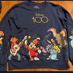 Disney Kids Navy Sweatshirt with Colorful Characters